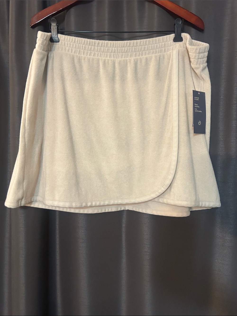 Universal Thread Cream Terry Wrap Skirt